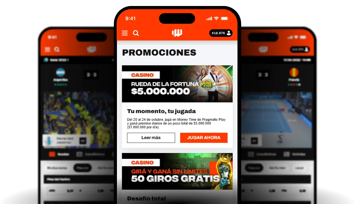 Pieza del bloque de aplicación del sitio argentino sobre cuotas y promociones disponibles.